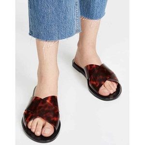 Melissa Sauce crossover sandal in tortoiseshell